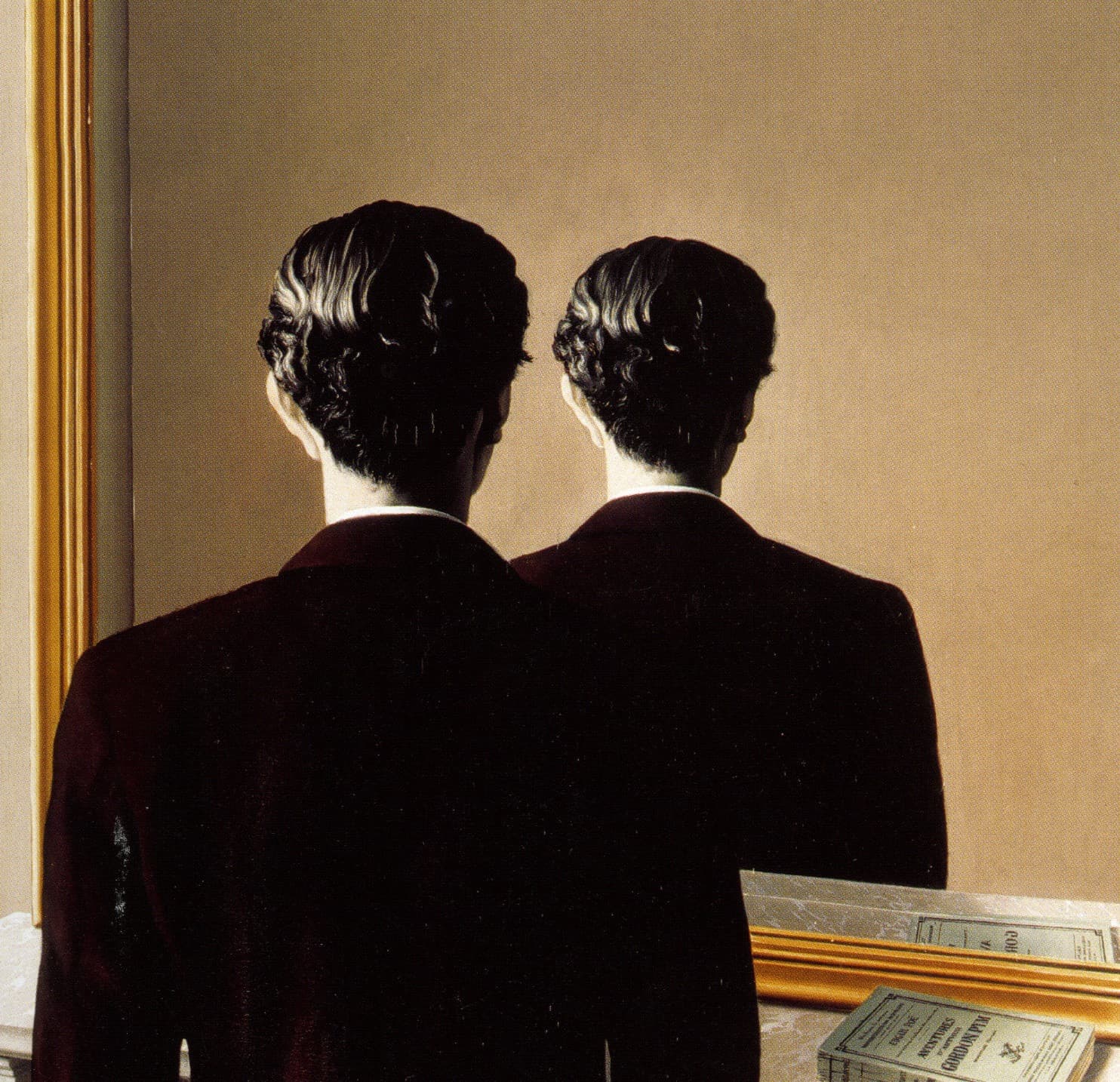 Not to be Reproduced, René Magritte (1937) — a man looks in a mirror and sees the back of his own head